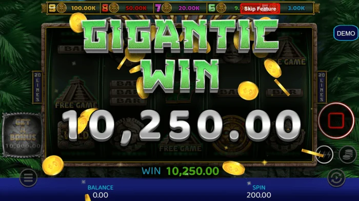 Mayan Madness - veliki dobitak u bonus modu
